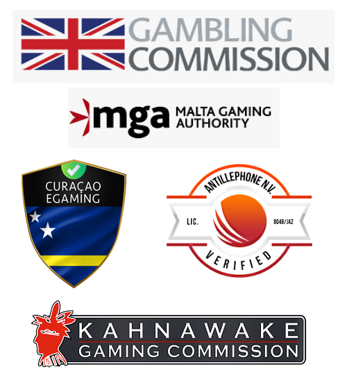 Gambling licenses logos