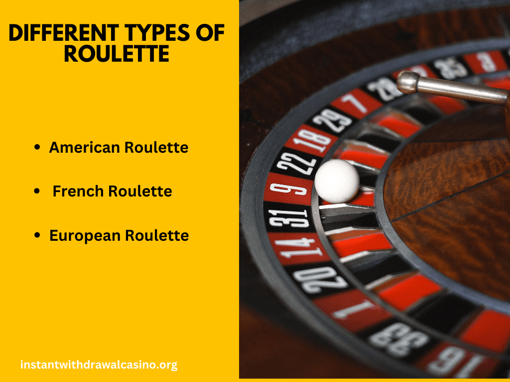 Types of fast payout roulette.