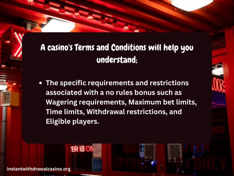 Instant Withdrawal No Rules Bonus Best No Wagering Casinos