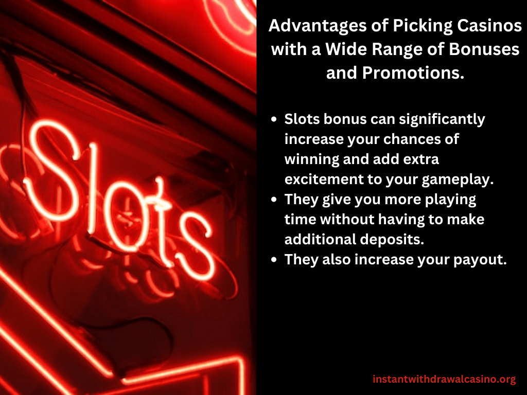 Advantages of slot bonuses