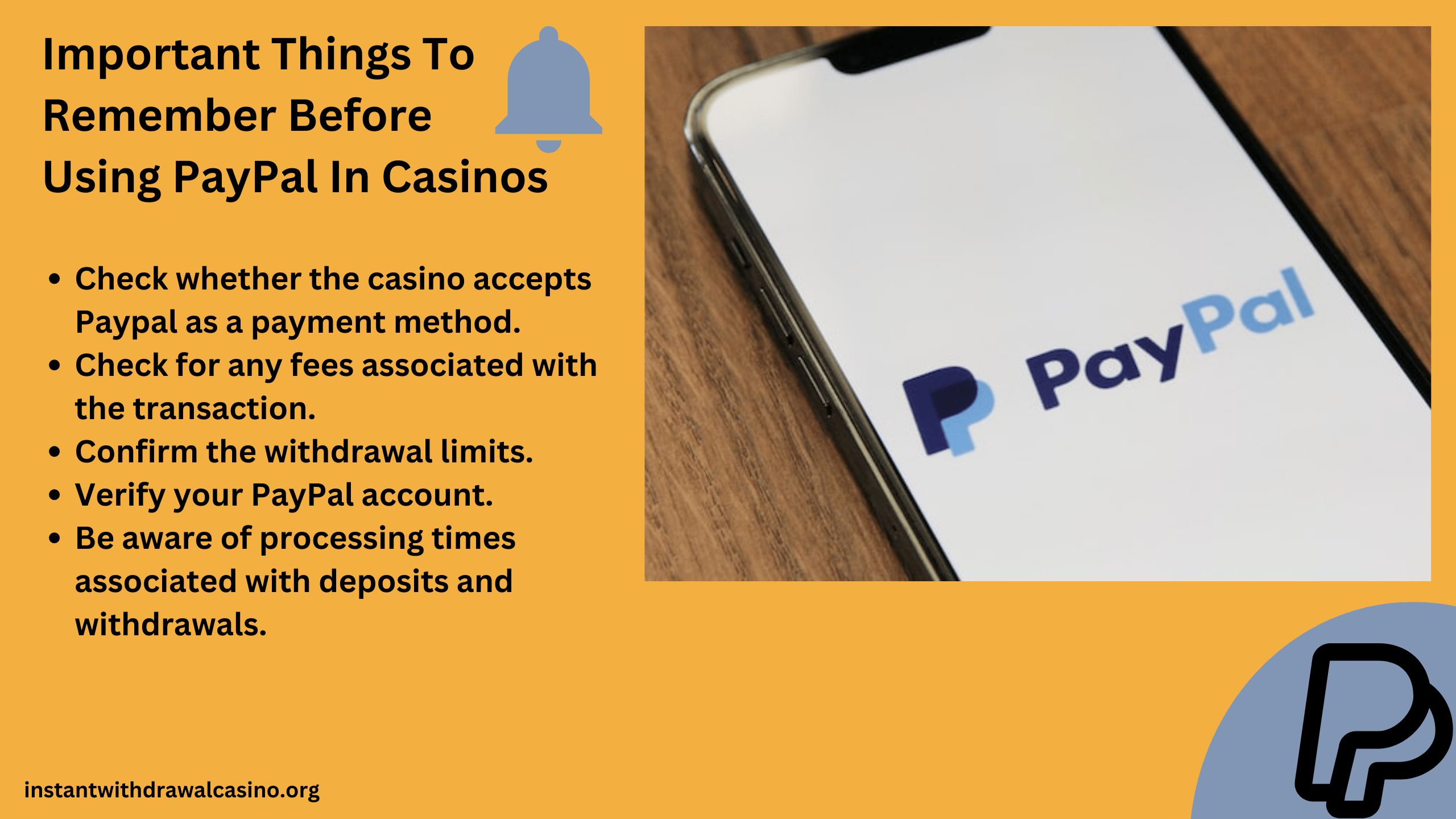 Important things to remember when using instant paypal withdrawal casino