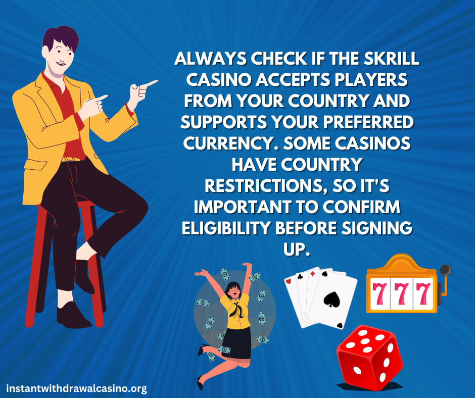 What to consider before using fast payout skrill casino